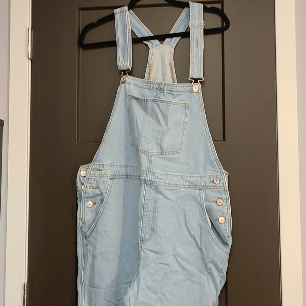 Light Wash Overalls